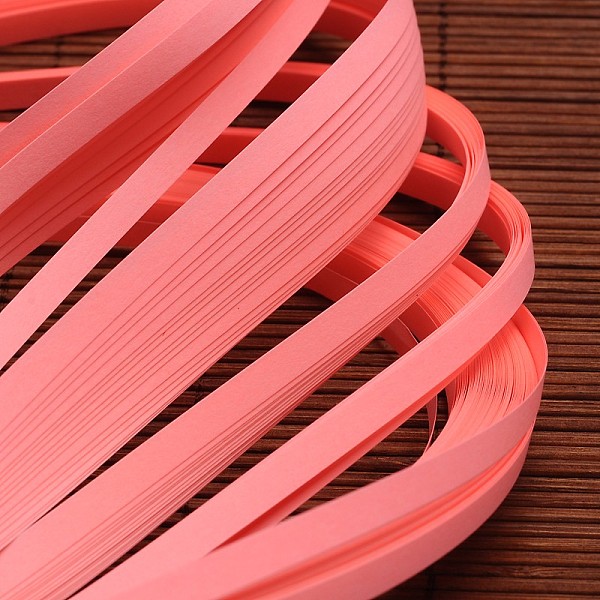 

PandaHall Quilling Paper Strips, Light Coral, 530x5mm, about 120strips/bag Paper Red