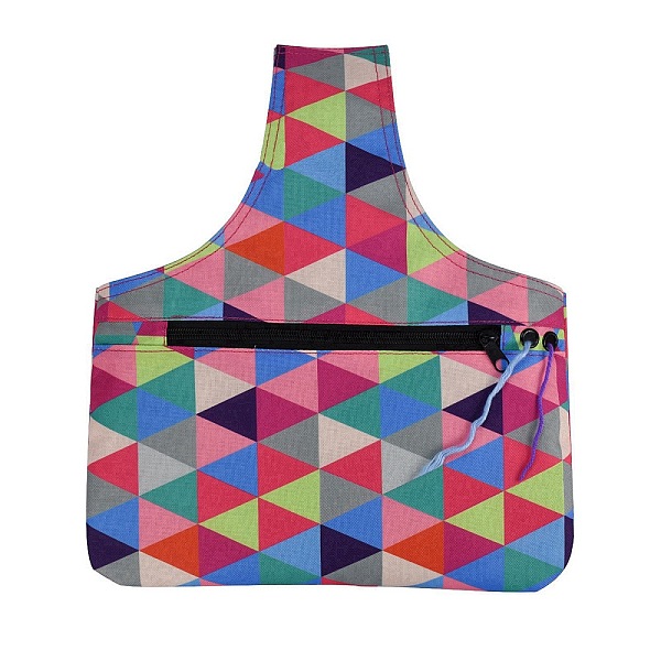 

PandaHall Oxford Cloth Yarn Storage Bag, Knitting Tools Yarn Tote Organizer, Triangle, 41x40cm Cloth Triangle