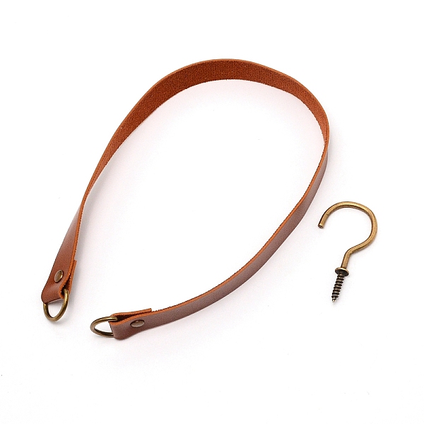 

PandaHall Leather Curtain Tiebacks Clips, Window Curtain Holdbacks for Home Office Decorative Rope Tie Backs, Brown, 527x20x6.5mm Polyester...