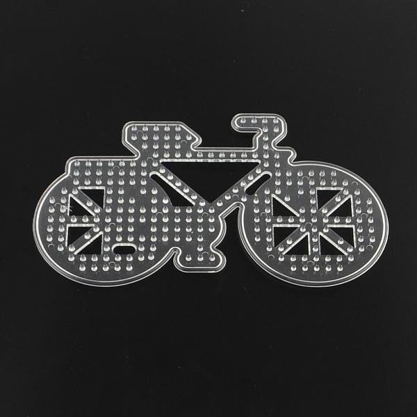 

PandaHall Bicycle ABC Plastic Pegboards used for 5x5mm DIY Fuse Beads, Clear, 90x155x5mm Plastic Vehicle Clear