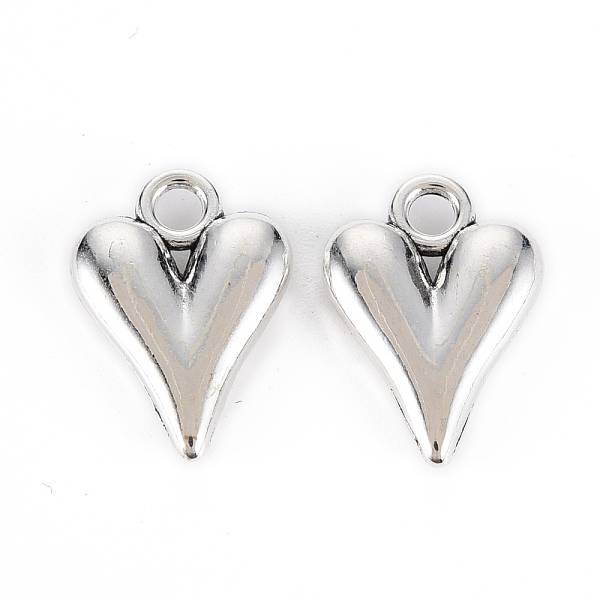

PandaHall Tibetan Style Alloy Pendants, Lead Free & Cadmium Free, Heart, Antique Silver, 16x11.5x3mm, Hole: 2mm, about 352pcs/500g Alloy...