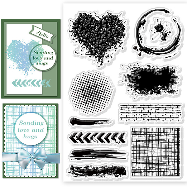 

PandaHall Custom PVC Plastic Clear Stamps, for DIY Scrapbooking, Photo Album Decorative, Cards Making, Mixed Shapes, 160x110mm Plastic Mixed...