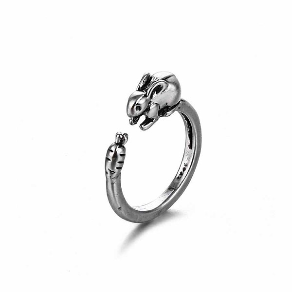 

PandaHall Alloy Punk Bracelet Hip-hop Ring Cool Animal Ring Set Alloy