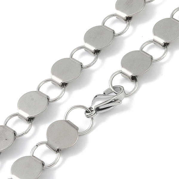 

PandaHall 201 Stainless Steel Chain Necklaces, Stainless Steel Color, 17.80 inch(45.2cm) 201 Stainless Steel