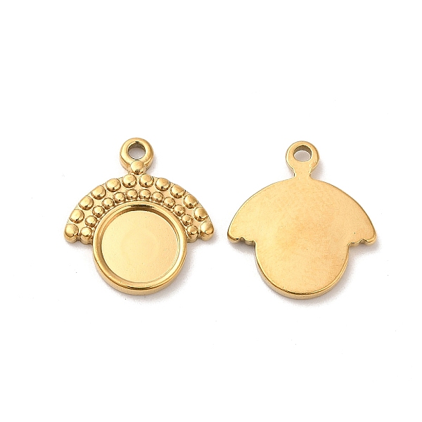 

PandaHall 304 Stainless Steel Pendant Cabochon Settings, Fan, Real 18K Gold Plated, Tray: 8mm, 17x15.5x2mm, Hole: 1.5mm 304 Stainless Steel...