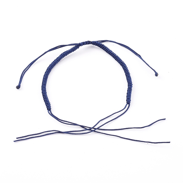 

PandaHall Braided Nylon Thread Bracelet Making, Marine Blue, 1-3/8 inch(3.55~5.05cm) Nylon
