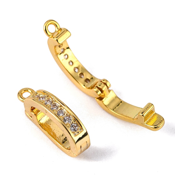 

PandaHall Brass Micro Pave Cubic Zirconia Enhancer Shortener Pendant Bails, Hinged Bails, with Loop, Lead Free & Nickel Free & Cadmium Free...