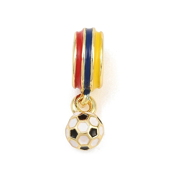 スポーツ真鍮エナメルヨーロピアンダングルチャーム