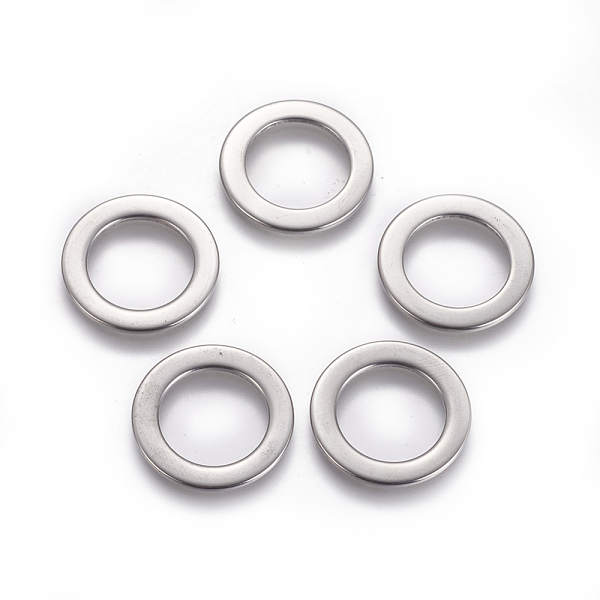 

PandaHall 201 Stainless Steel Linking Rings, Ring, Stainless Steel Color, 21x1.2mm 201 Stainless Steel Ring
