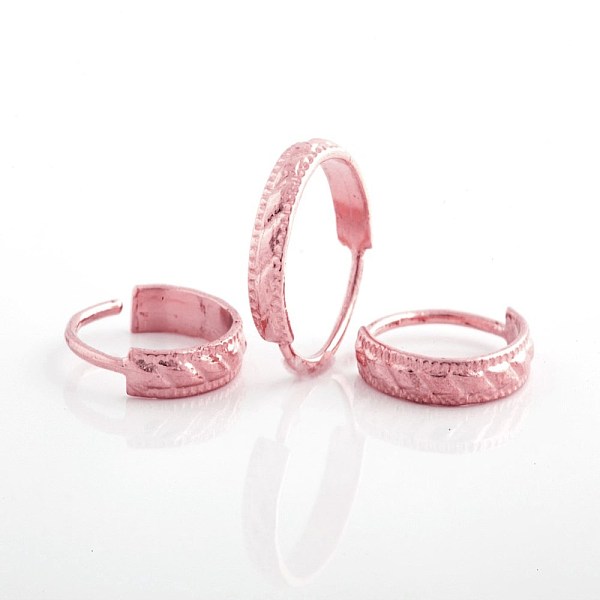 

PandaHall Brass Nose Studs Nose Piercing Jewelry, Hoop Nose Rings, Rose Gold, 11.5mm, Pin: 18 Gauge(1mm) Brass