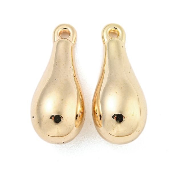 

PandaHall CCB Plastic Pendants, Teardrop Charms, Golden, 25x9.5x10mm, Hole: 1.5mm Plastic Teardrop