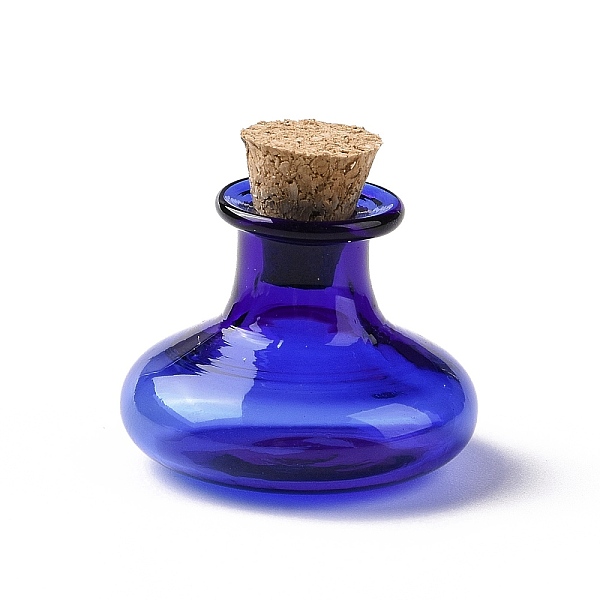

PandaHall Miniature Glass Bottles, with Cork Stoppers, Empty Wishing Bottles, for Dollhouse Accessories, Jewelry Making, Medium Blue...