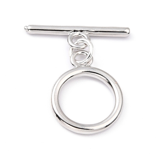 

PandaHall Rack Plating Brass Toggle Clasps, Long-Lasting Plated, Ring, Real Platinum Plated, Ring: 19.5x15.5x2mm, Hole: 2.5mm, Bar: 22x6x2mm...