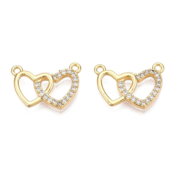Brass Micro Pave Clear Cubic Zirconia Pendants