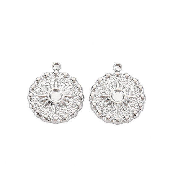 

PandaHall 304 Stainless Steel Pendant Enamel Settings, Flat Round, Stainless Steel Color, 17x14.5x2mm, Hole: 1.5mm 304 Stainless Steel Flat...