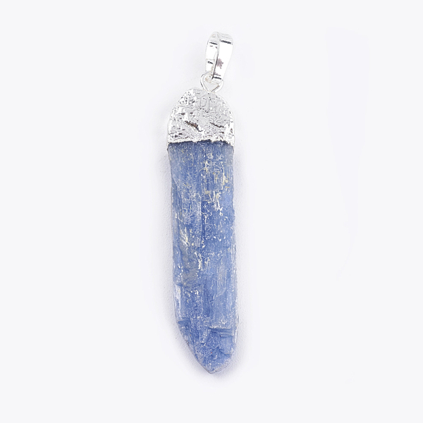 

PandaHall Natural Kyanite/Cyanite/Disthene Pendants, with Brass Finding, Mixed Color, 38~52x8.5~14.5x2.5~5mm, Hole: 4x5mm Kyanite Others..., Multicolor