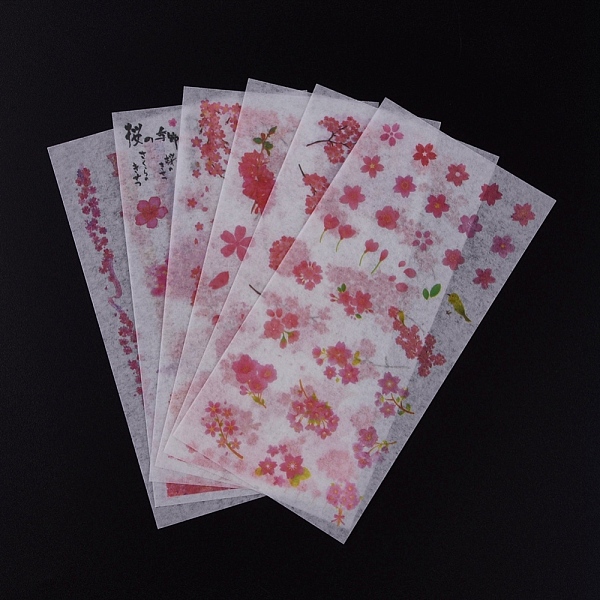 

PandaHall Natural Theme Stickers, Plant Decorative Stickers, for Diary, Album, Notebook, DIY Arts and Crafts, Flower Pattern, 16.1x8x0.01cm..., Multicolor