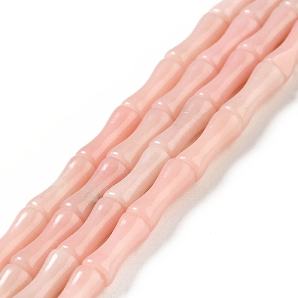 

PandaHall Natural Pink Opal Beads Strands, Column, 5~5.5x13mm, Hole: 1mm, about 31pcs/strand, 15.94~16.02''(40.5~40.7cm) Pink Opal Column