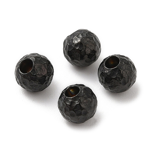 

PandaHall 304 Stainless Steel Cord End, End Caps, Hammered Round, Gunmetal, 5x5mm, Hole: 1.8mm 304 Stainless Steel Round