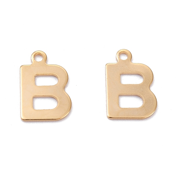 

PandaHall 201 Stainless Steel Charms, Golden, Random Mixed Letters, 12x6~10.1x0.5~0.7mm, Hole: 1.2~1.4mm, 26pcs/set 201 Stainless Steel...
