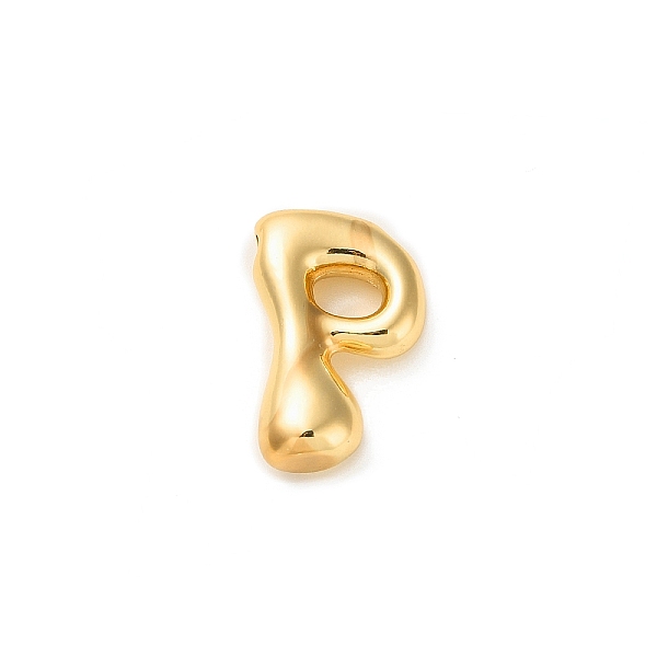 

PandaHall Brass Pendants, Real 18K Gold Plated, Letter P, 23.5x14.5x7mm, Hole: 3x2.5mm Brass Letter P