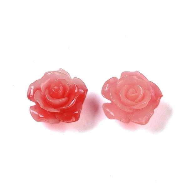 

PandaHall Synthetic Coral 3D Flower Rose Beads, Dyed, Cerise, 14x8mm, Hole: 1~1.4mm Synthetic Coral Flower Red