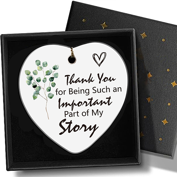 

PandaHall AHANDMAKER Gifts for Friend Teacher Classmate, Encouragement Souvenirs Ornament Ceramics Hanging Gifts Warm Gift Farewell Gifts...