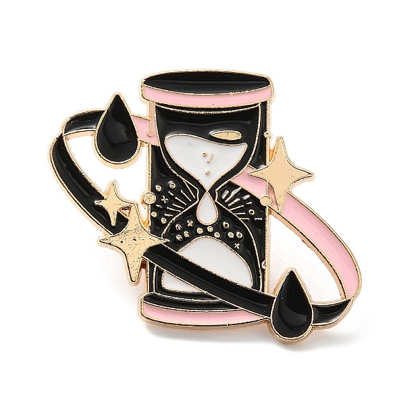 

PandaHall Magic Theme Enamel Pin, Golden Alloy Brooch for Backpack Clothes, Column, 32x37x1.5mm Alloy+Enamel Column Black