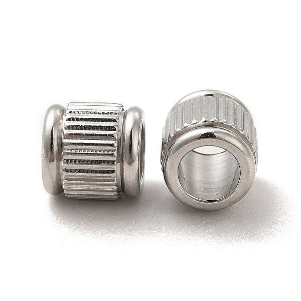 

PandaHall 201 Stainless Steel European Beads, Large Hole Beads, Column, Stainless Steel Color, 8x8mm, Hole: 5mm 201 Stainless Steel Column