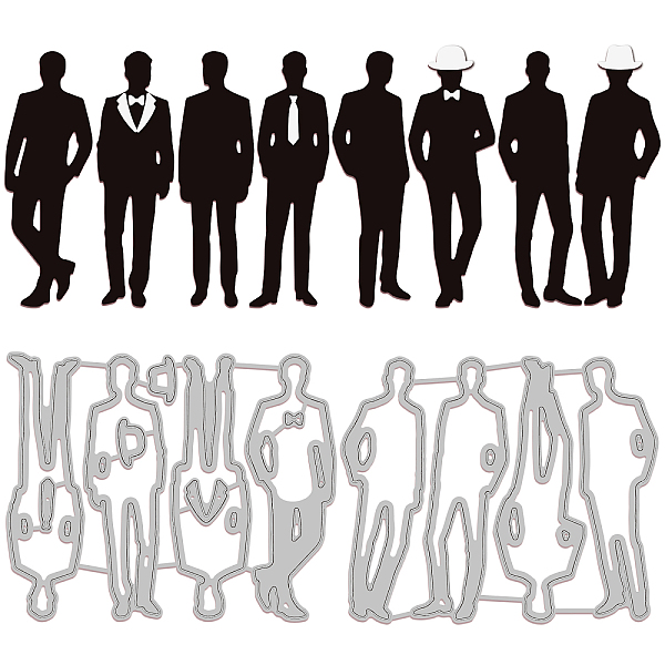 

PandaHall GLOBLELAND Men Cutting Dies Father’s Day Carbon Steel Die Cuts for DIY Crafting Embossing Stencil Template for Card Making...