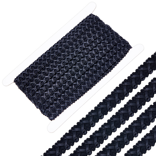 PU Leather with Polyester Ribbon