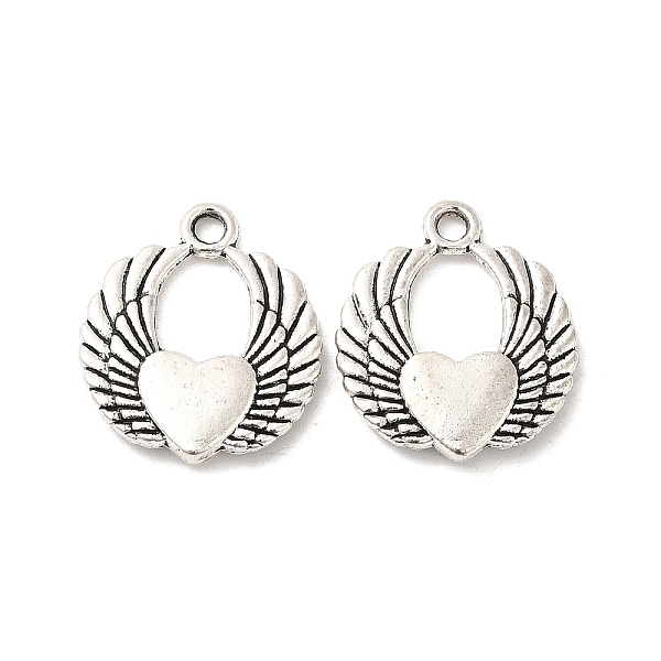 

PandaHall Alloy Pendant, Wings, Antique Silver, 22x19.5x3.5mm, Hole: 2.3mm, 343pcs/1000g Alloy Wing