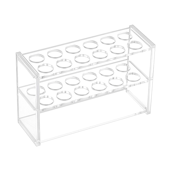 

PandaHall Glass Display Stands, Test Tube Display Stands, Lab Supplies, Clear, 47x140x89.5mm Glass Rectangle Clear