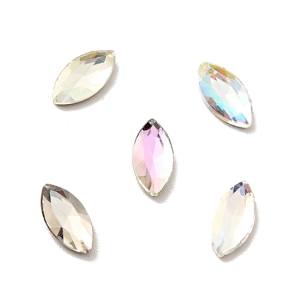 

PandaHall K9 Glass Rhinestone Cabochons, Flat Back & Back Plated, Faceted, Horse Eye, Mixed Color, 8x4x2mm Glass Rhinestone Horse Eye..., Multicolor