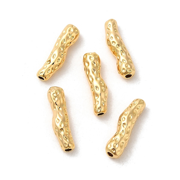 

PandaHall Brass Beads, Textured, Tube, Real 18K Gold Plated, 19.5x5x5mm, Hole: 1.6mm Brass Tube