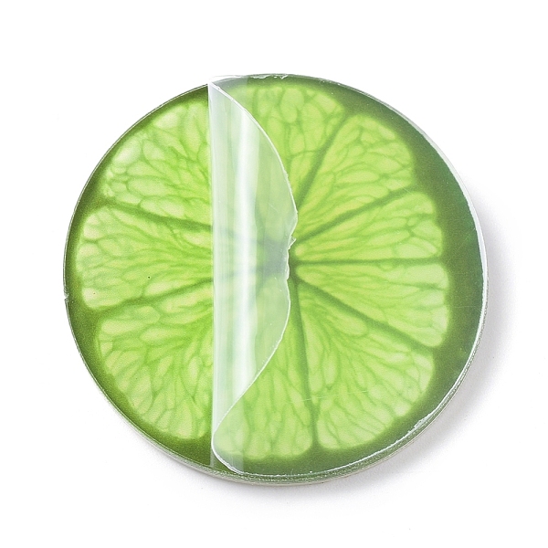 

PandaHall Fridge Magnets Acrylic Decorations, Fruits, Lawn Green, 37.7x4mm Acrylic Fruit Green