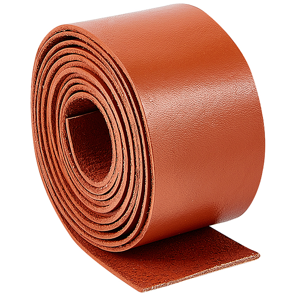 

PandaHall 2M Flat Leather Cord, for Jewelry Making, Saddle Brown, 50x2mm, about 2.19 Yards(2m)/pc Leather Flat