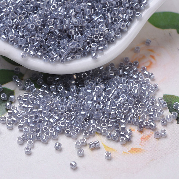 

PandaHall MIYUKI Delica Beads, Cylinder, Japanese Seed Beads, 11/0, (DB0242) Silver Gray Ceylon, 1.3x1.6mm, Hole: 0.8mm, about 2000pcs/10g...
