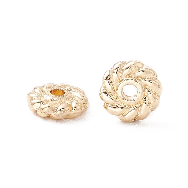

PandaHall Rack Plating Alloy Bead, Long-Lasting Plated, Cadmium Free & Lead Free, Flat Round, Golden, 6x2mm, Hole: 1.4mm Alloy Flat Round