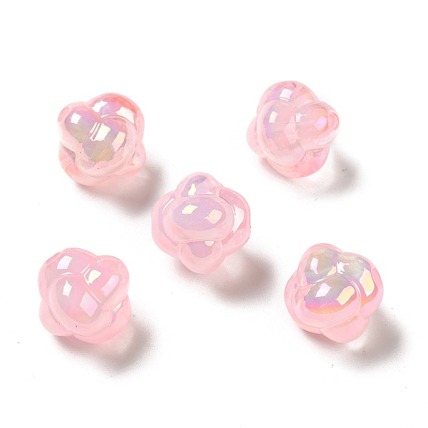 

PandaHall UV Plating Rainbow Iridescent Acrylic Beads, Knot, Pink, 17x17.5x17.5mm, Hole: 2.8mm Acrylic Others Pink