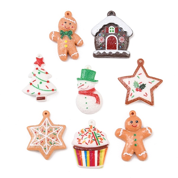 クリスマスの不透明な樹脂ペンダント