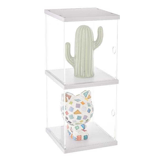 2-stöckige Minifiguren-Vitrine Aus Transparentem Acryl