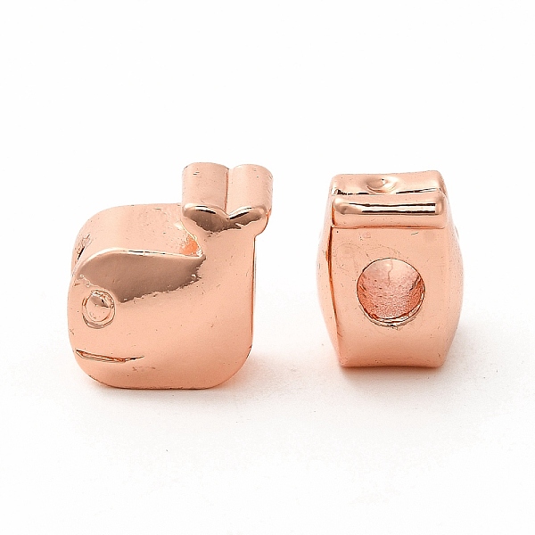 

PandaHall Rack Plating Alloy European Beads, Large Hole Beads, Long-Lasting Plated, Cadmium Free & Lead Free, Fish, Rose Gold, 13x13x9.5mm...