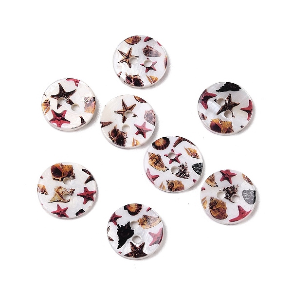 2-Hole Freshwater Shell Buttons