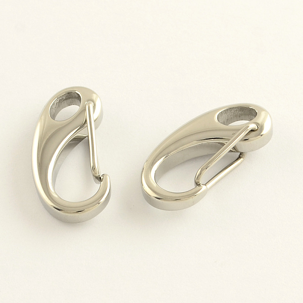 

PandaHall 304 Stainless Steel Keychain Clasp Findings, Stainless Steel Color, 26x12x5mm 304 Stainless Steel Others