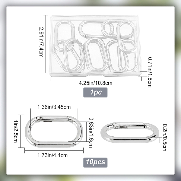 Gorgecraft 10pcs Zinklegierung Federtorringe