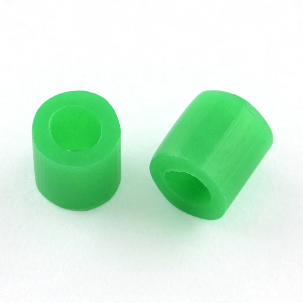

PandaHall PE DIY Melty Beads Fuse Beads Refills, Tube, Green, 8.5~9x9~9.5mm Plastic Tube Green