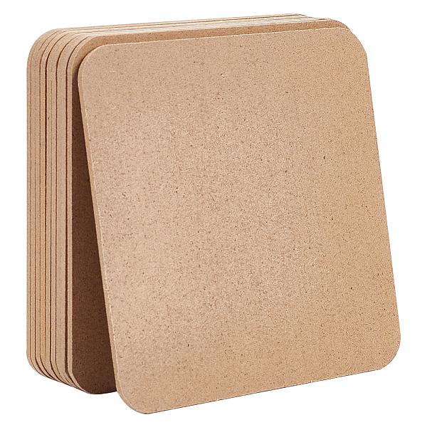 

PandaHall BENECREAT 10PCS MDF Wood Chipboard, Square Cut and Paste Book Chipboard, Craft Fiberboard, for Photo Frame Decorative Accessories..., Orange