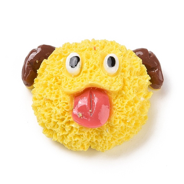 

PandaHall Cartoon Opaque Resin Cabochons, Dog Shape, Yellow, 20.5x25x11mm Resin Dog Yellow