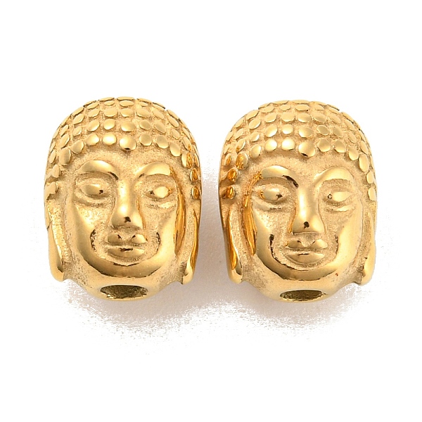 

PandaHall Ion Plating(IP) Stainless Steel Beads, Buddha, Golden, 10.5x8x8mm, Hole: 2mm Stainless Steel Human